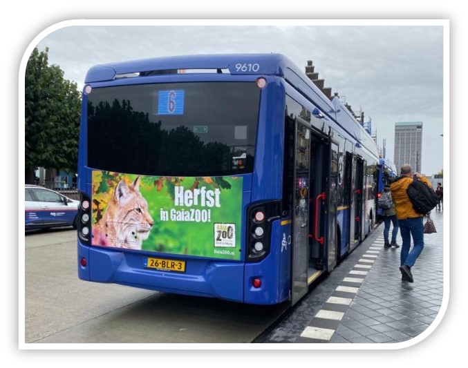 Bus reclame voorbeeld van eigen campagne